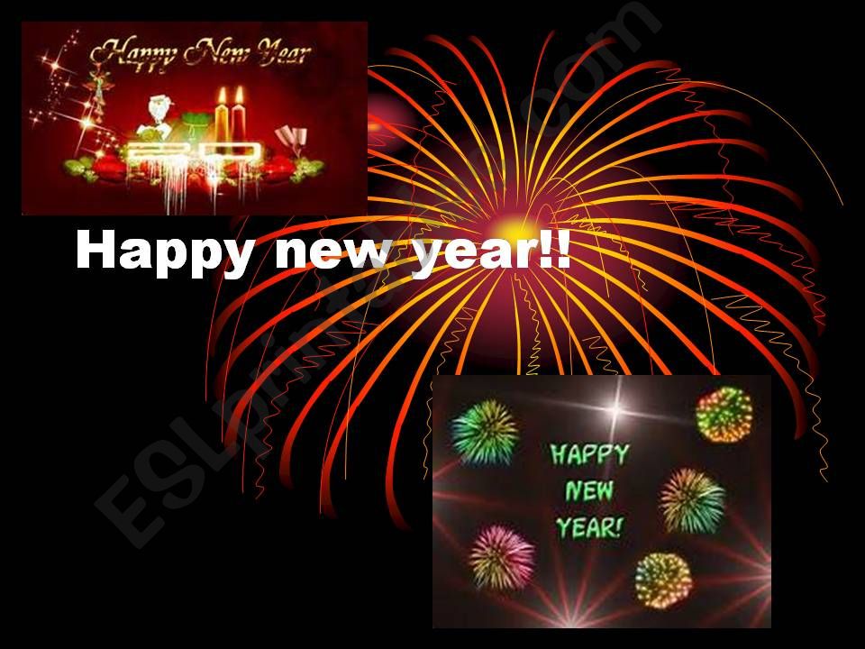 Happy new year! powerpoint