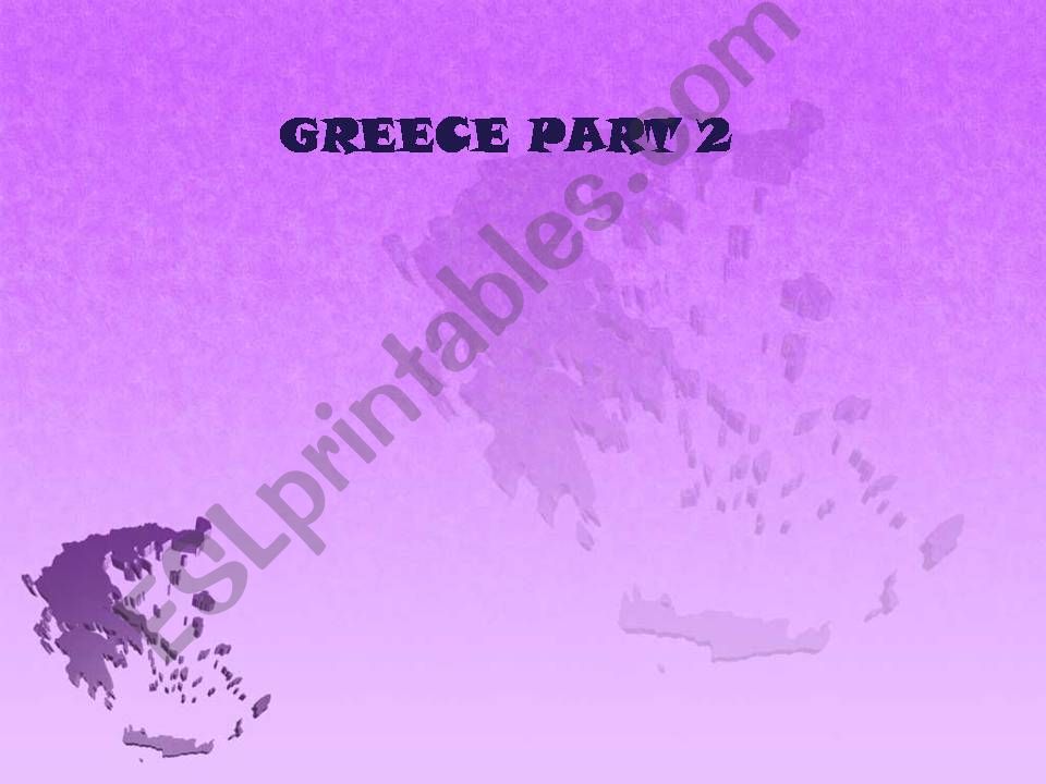 Greece, part 2 powerpoint