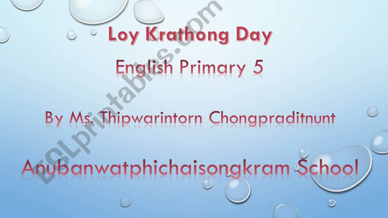 Loykrathong powerpoint