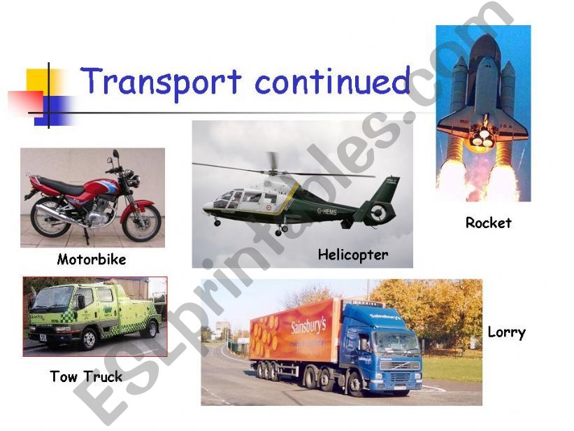 Transport (Part 2 of 4) powerpoint