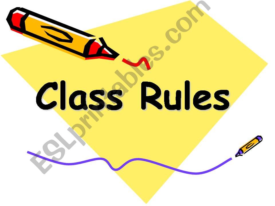 class rules powerpoint