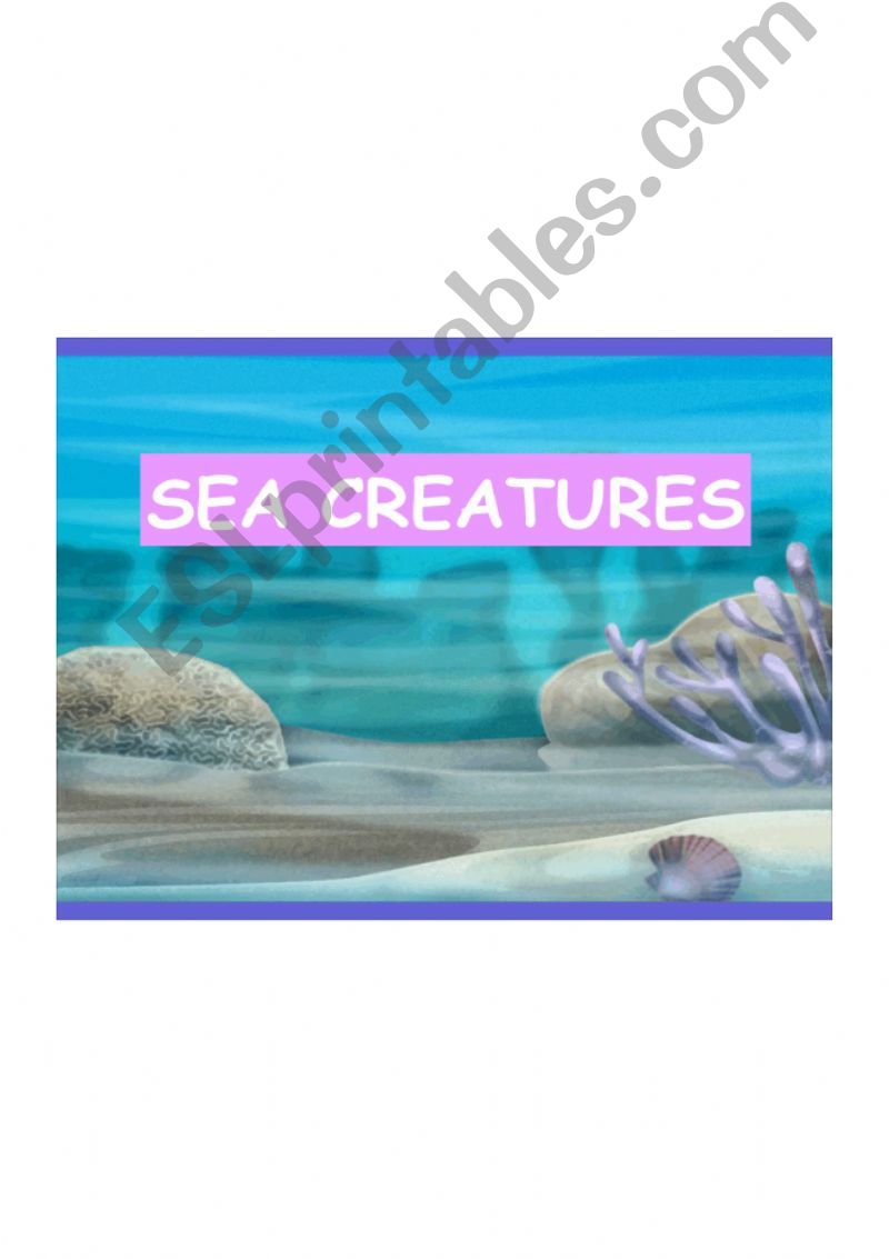 sea creatures powerpoint