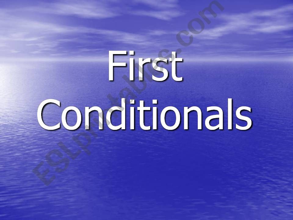 First Conditionals powerpoint
