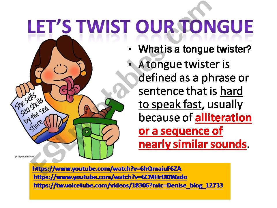 Tongue Twister Challenge powerpoint