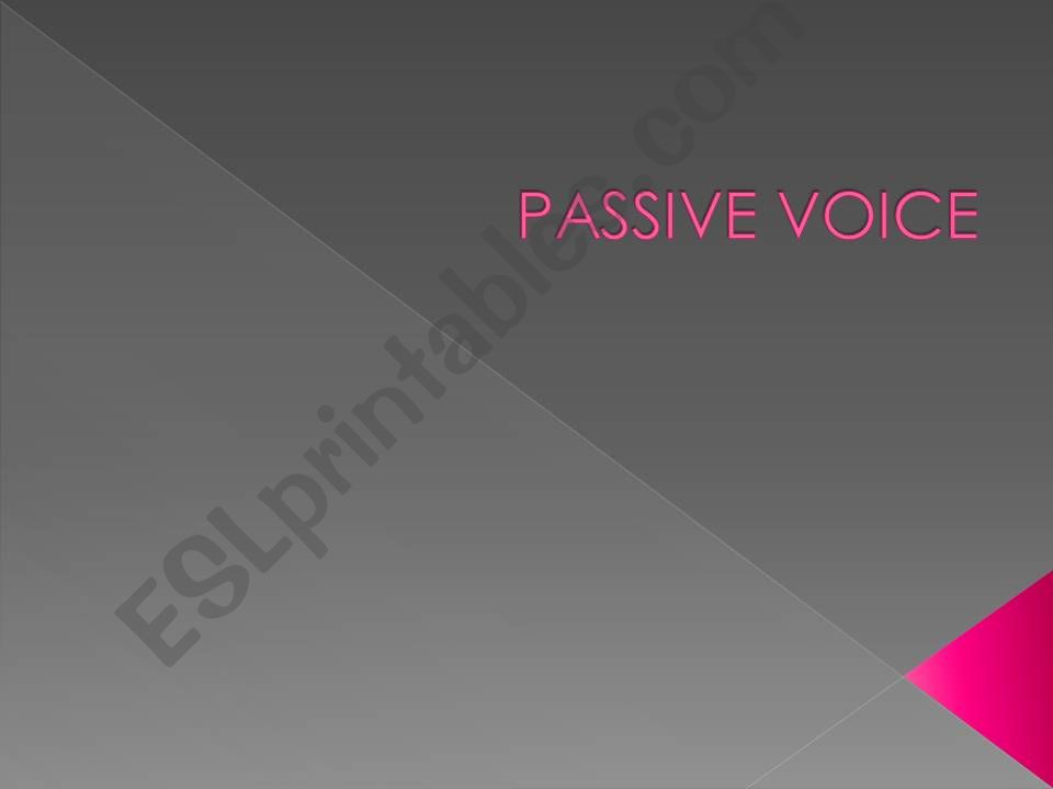 Passive voice powerpoint