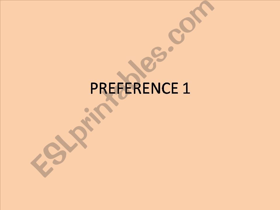 preference powerpoint