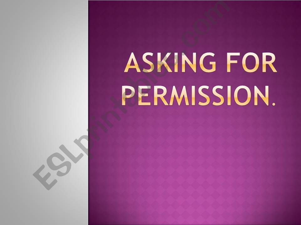 CAN for permission powerpoint