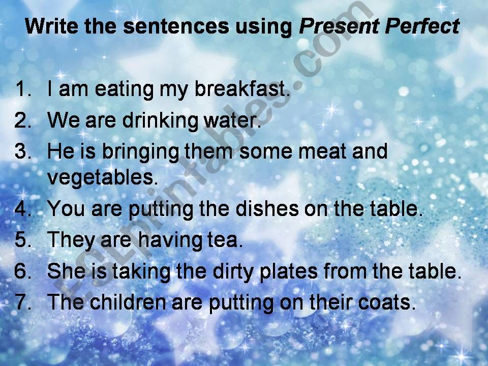 Present Perfect. Practise + extra exercise 