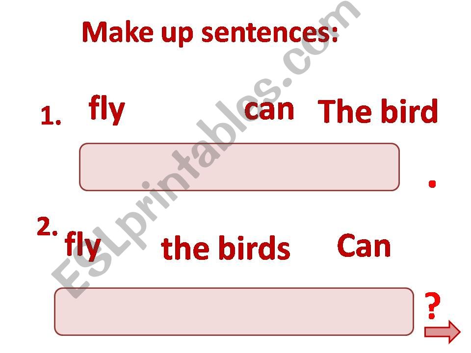 Word Order in an English sentence
