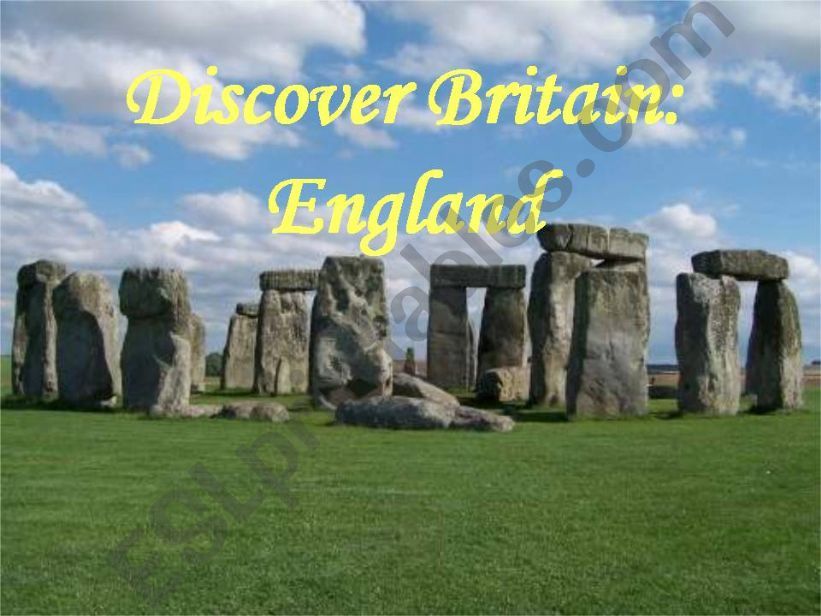 Discover England - part 1 powerpoint