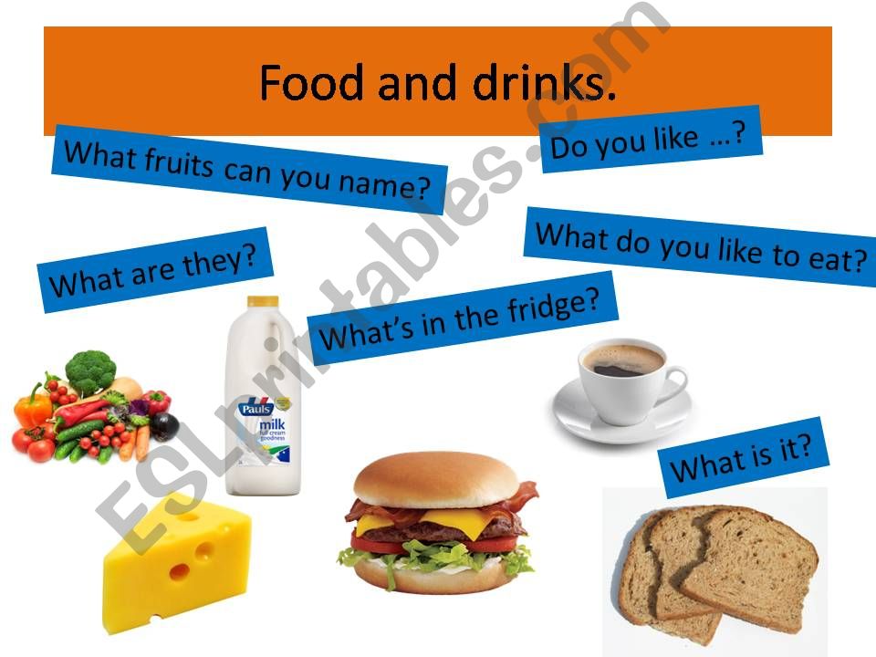 Food and drinks powerpoint