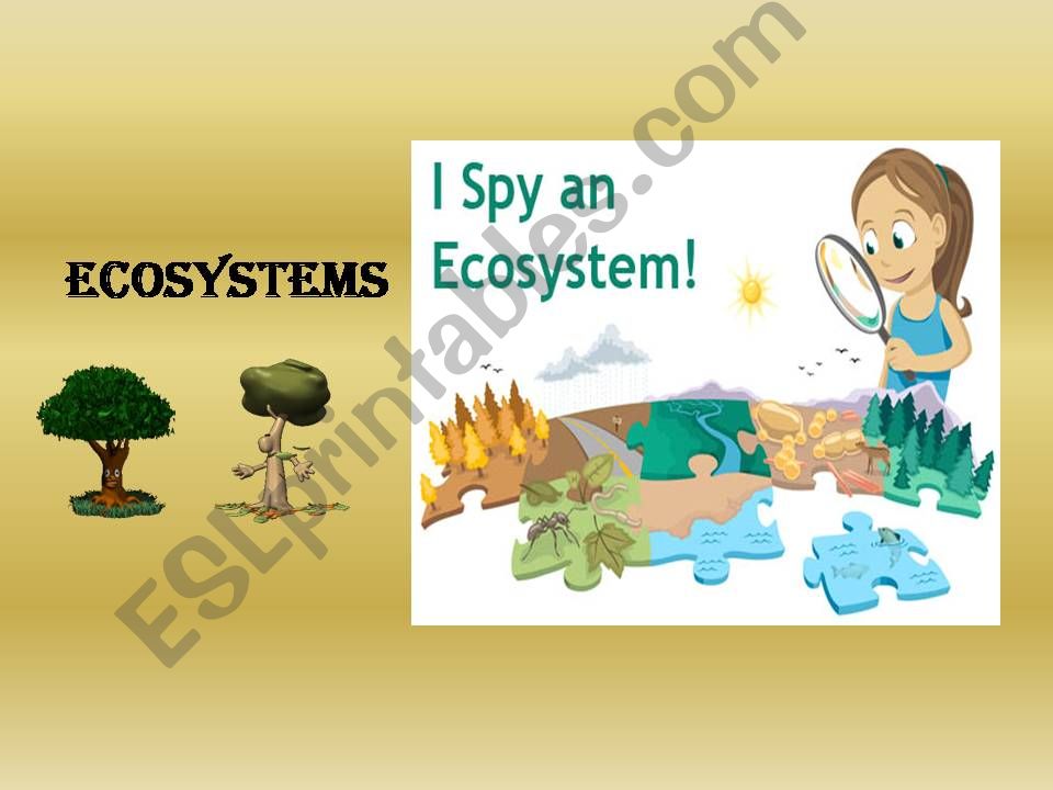 LETS TALK ABOUT ECOSYSTEMS powerpoint