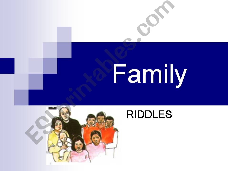 Family Riddles powerpoint