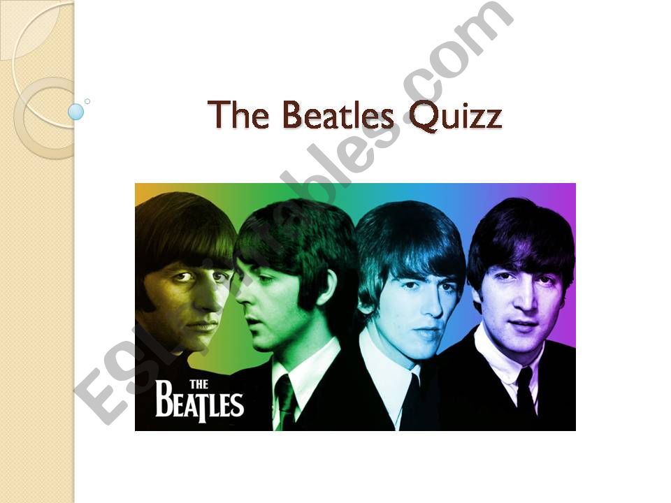The Beatles Quizz powerpoint