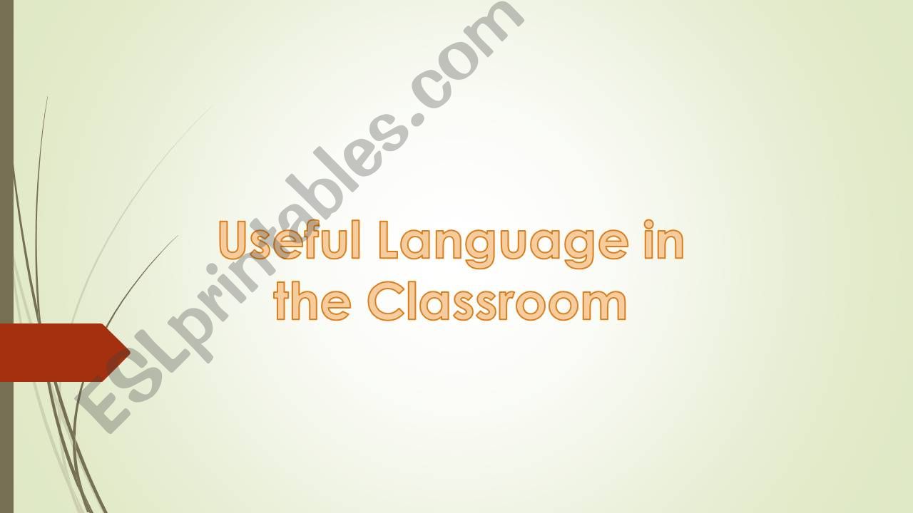Useful language for BEGINNERS powerpoint
