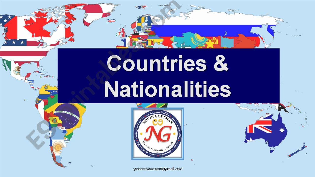 Countries and Nationalities powerpoint