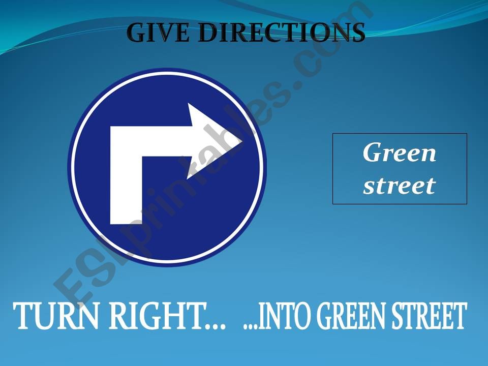 How to give directions powerpoint