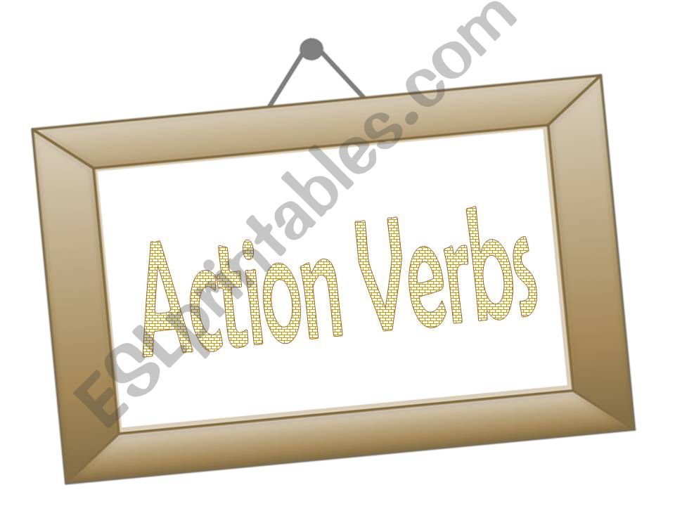 Action Verbs - Part 1 powerpoint