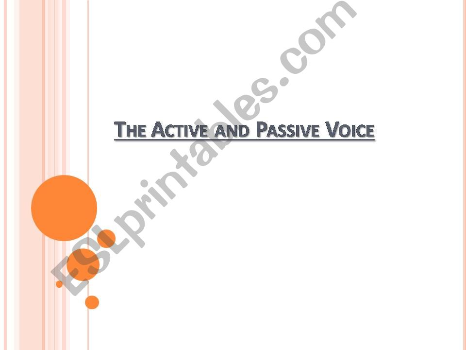 Active and passive powerpoint
