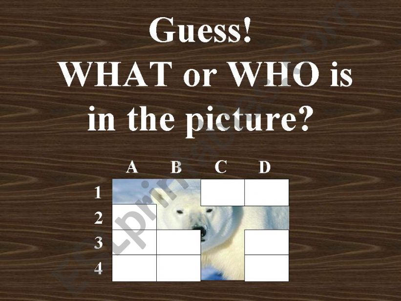 Guessing game powerpoint
