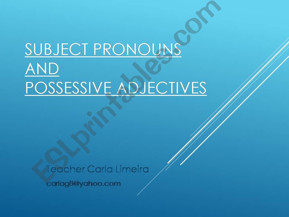 Introducing Pronouns powerpoint