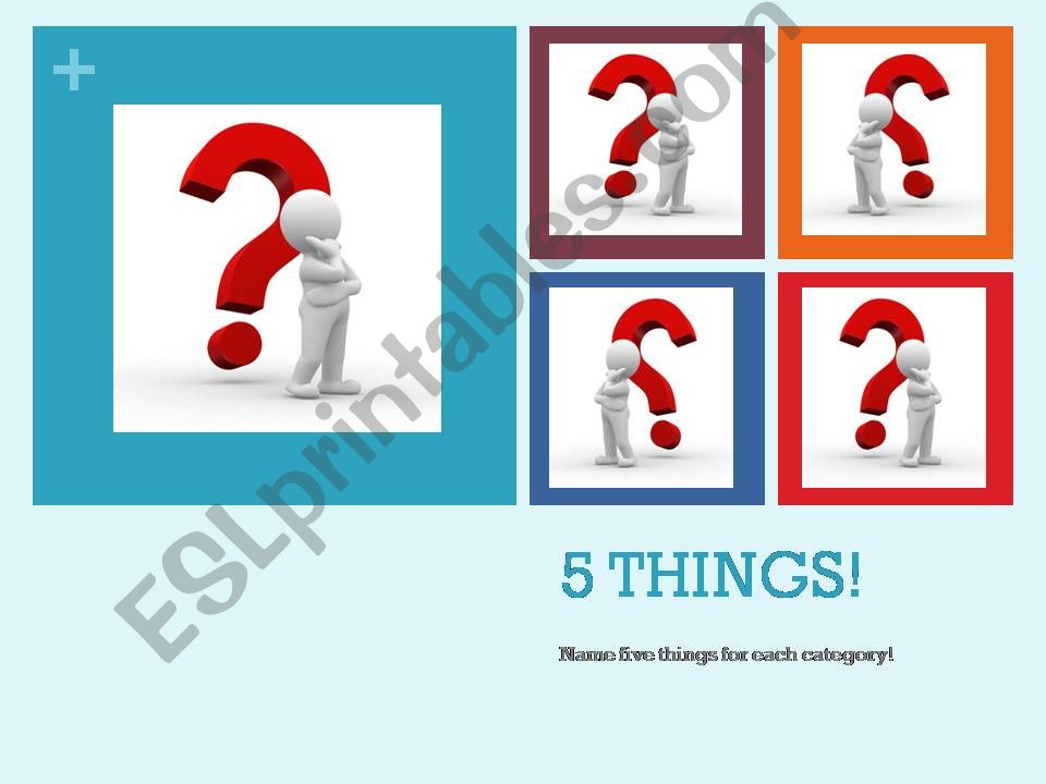 Five Things Game powerpoint