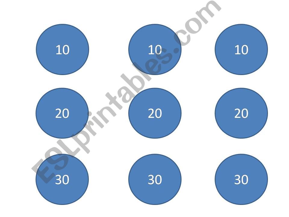 Passive voice jeopardy quiz with movies and series.