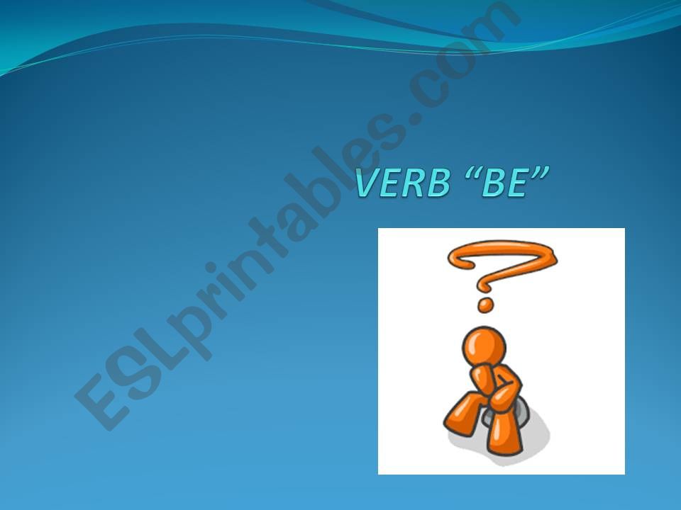 Verb be POSITIVE AND NEGATIVE powerpoint