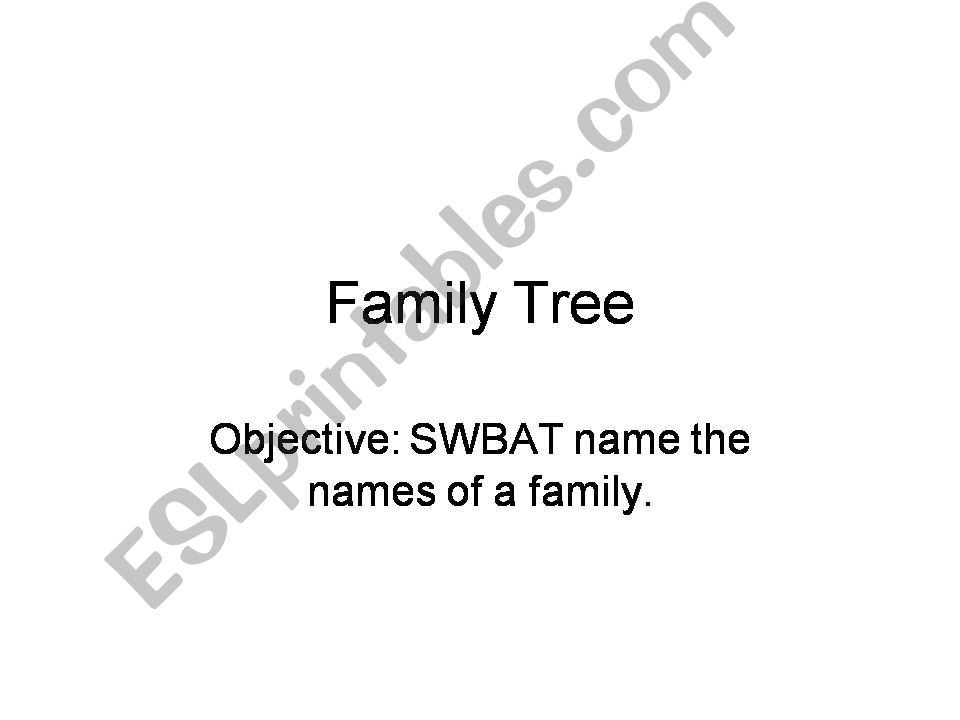 Family Tree powerpoint