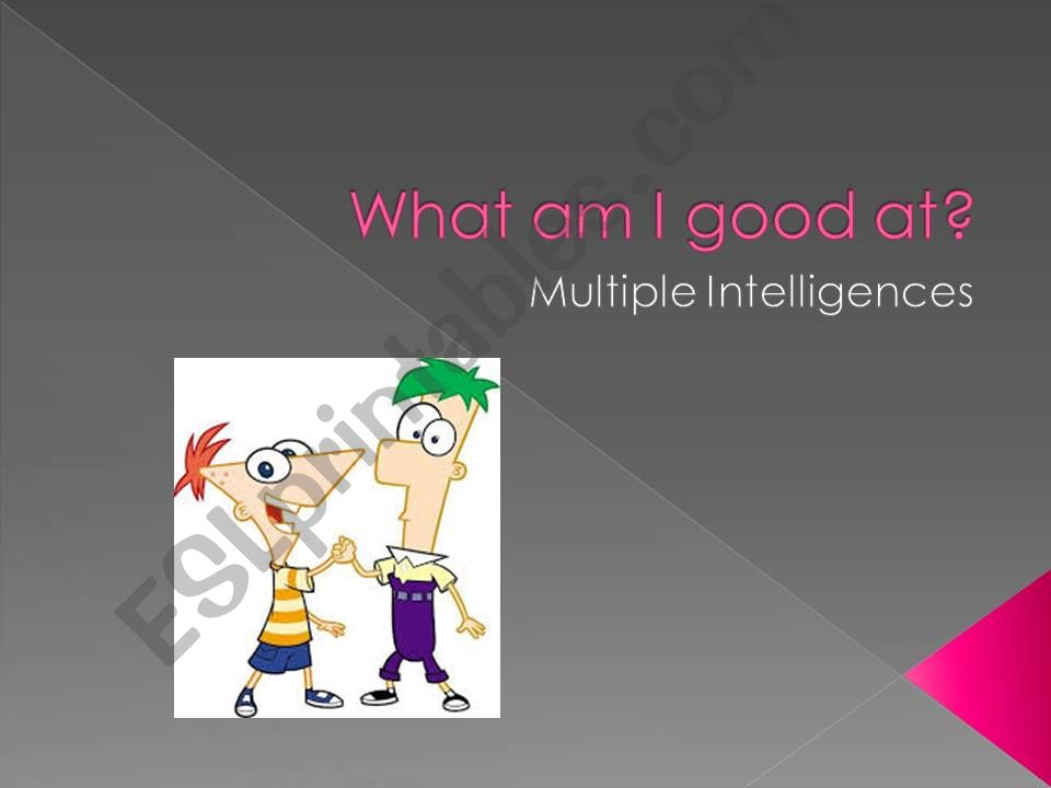 Multiple Intelligences Quiz powerpoint
