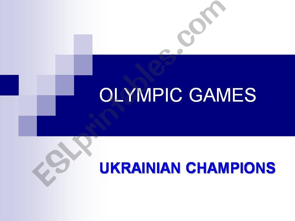 Olympic Games powerpoint