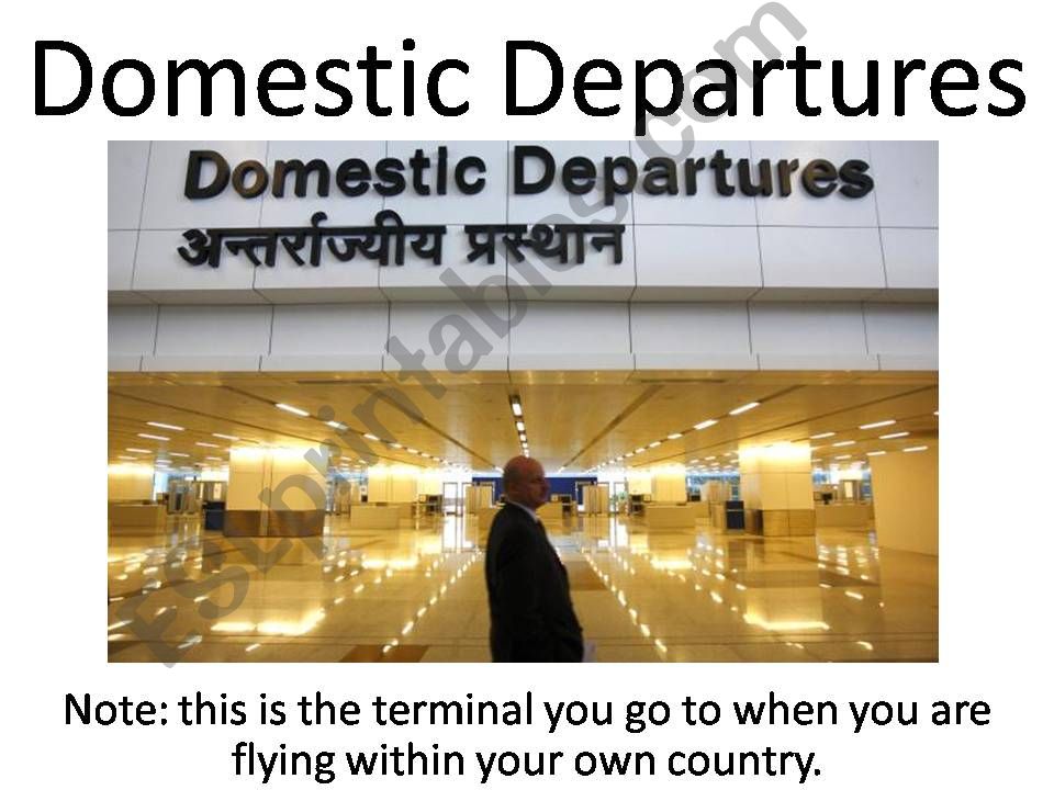 An Airport Travel Guide powerpoint