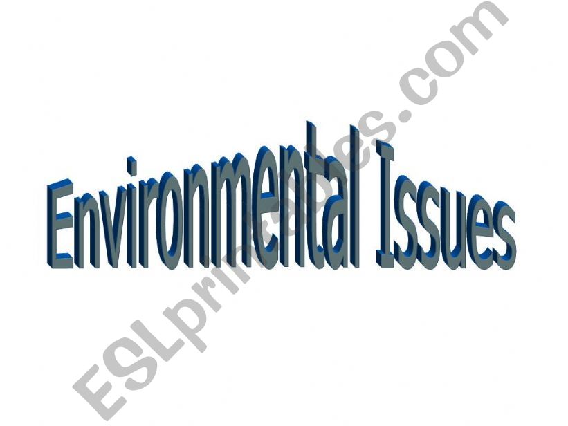 Environmental Issues powerpoint