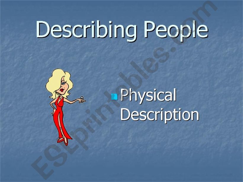 Describing people powerpoint