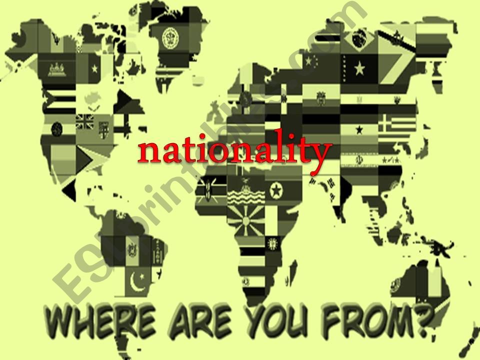 Where are you from? powerpoint