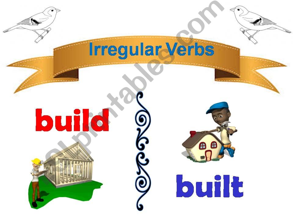 IRREGULAR VERBS IN The Simple Past Tense  #  2