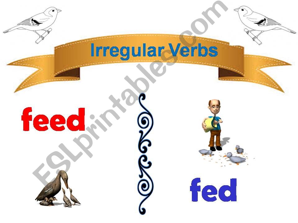 IRREGULAR VERBS IN The Simple Past Tense  #  3