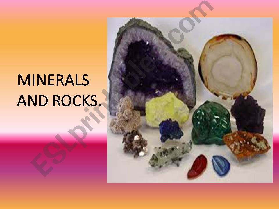 MINERALS AND ROCKS powerpoint