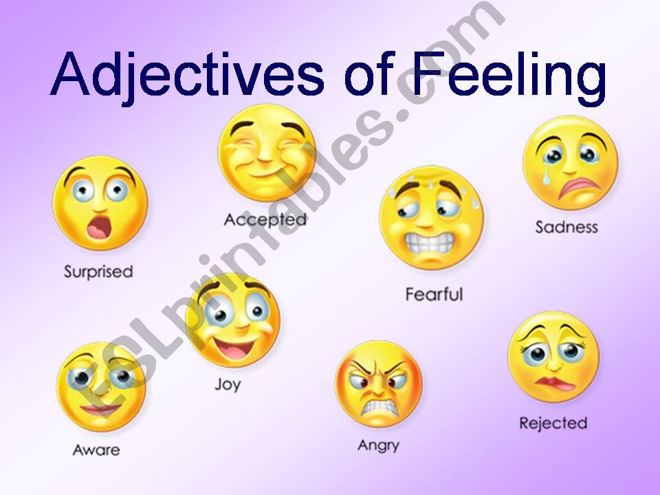 Adjectives of Feeling powerpoint
