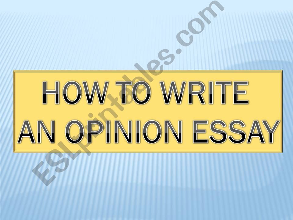How to write an essay powerpoint