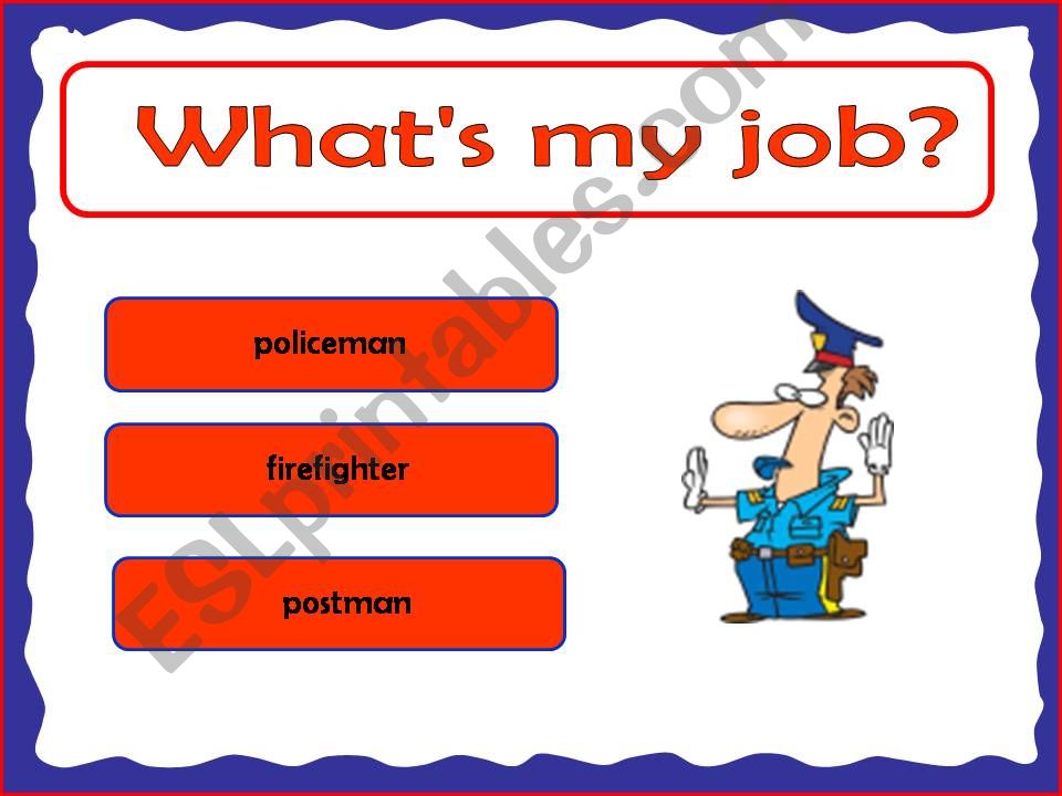 Whats my job? powerpoint