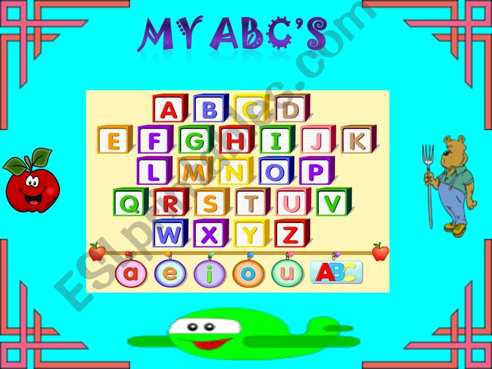 ABC Vocabulary A through K powerpoint