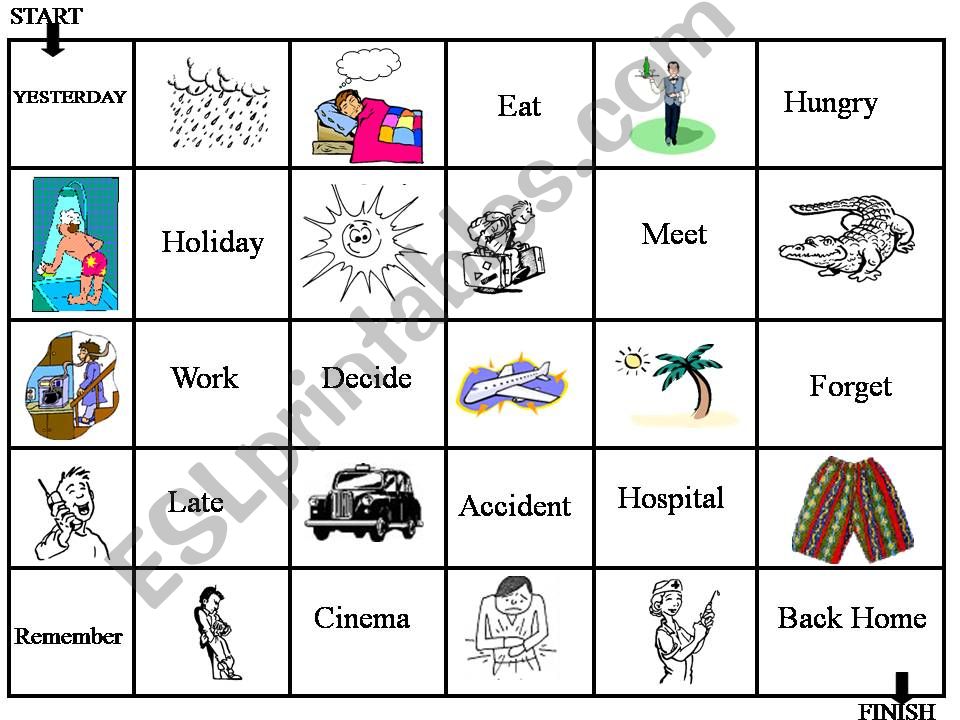 Word Maze simple past powerpoint
