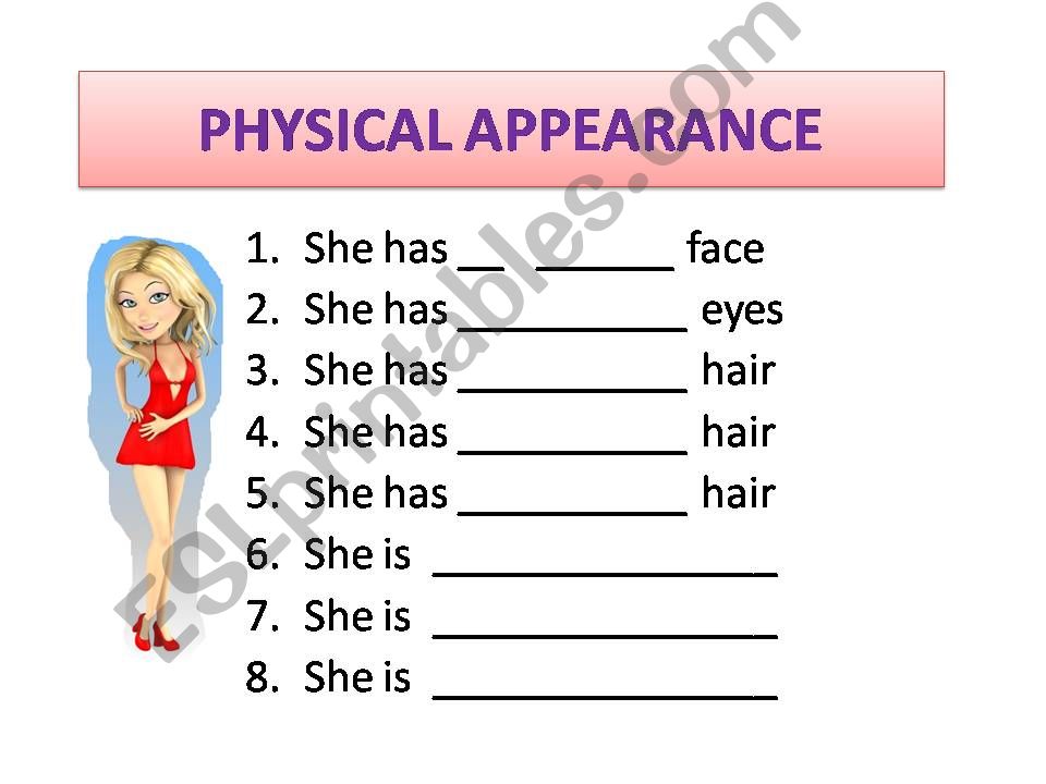 Physical Appearance - Describing People