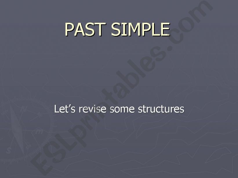 revising the past simple powerpoint