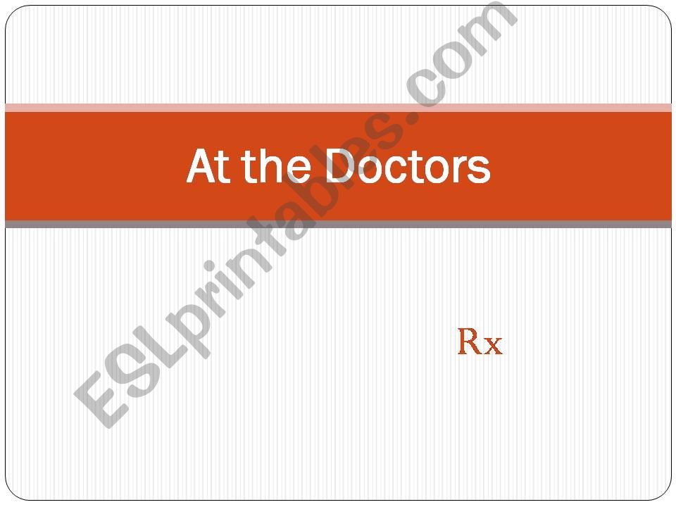 At the Doctors (pyramid game) powerpoint