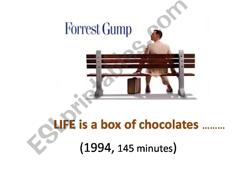 Forrest Gump movie activity powerpoint