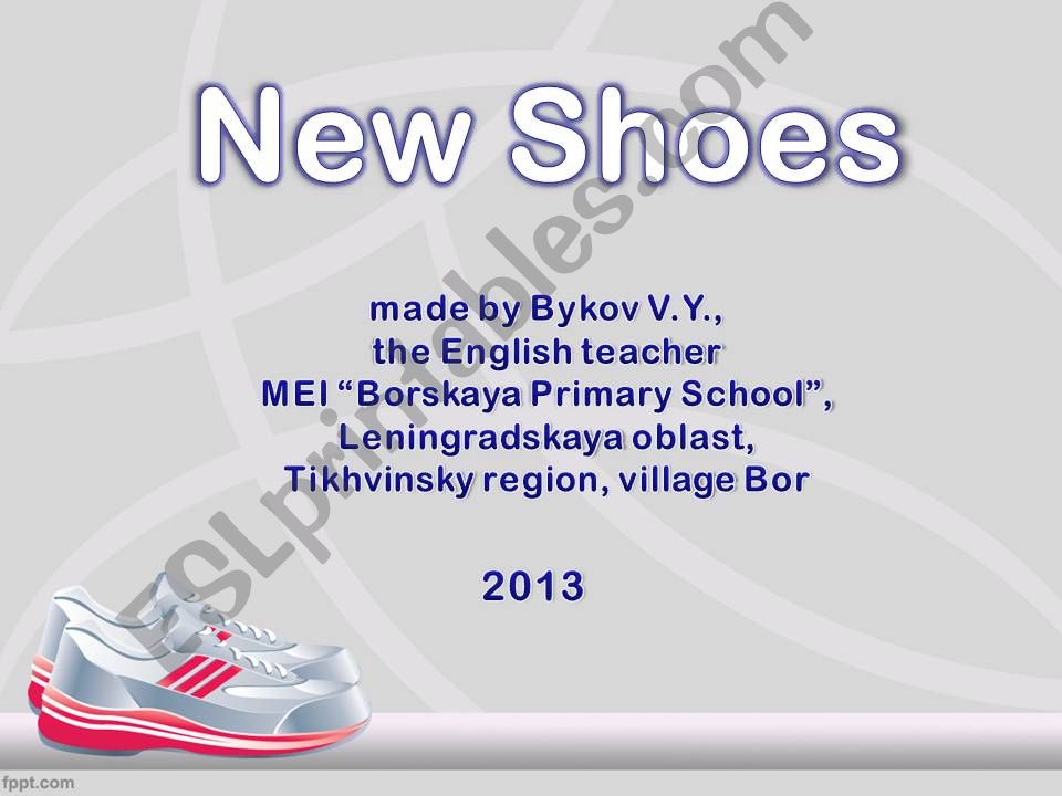 New Shoes powerpoint