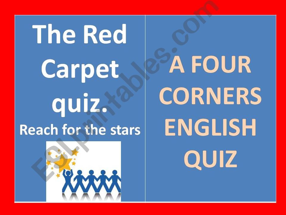 The red carpet quiz powerpoint