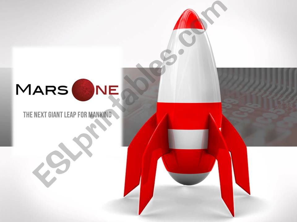 Mars One - Discussion Lesson powerpoint